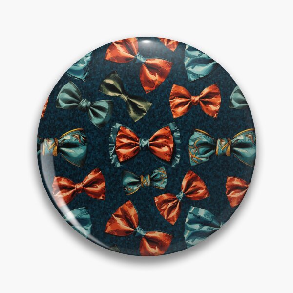 Item preview, Colorful Vintage Bowtie Illustration Pattern | Vintage Aesthetic | Blue Background designed and sold by UnhingedBird.