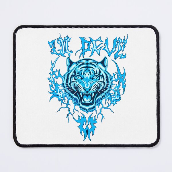 Item preview, Blue Electric Cyber Tiger Lil Devil Art designed and sold by DKSH1234.