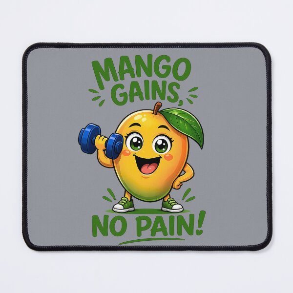 Item preview, Mango Gains, No Pain! Funny Gym Mango Workout T-Shirt designed and sold by Aimetoi.