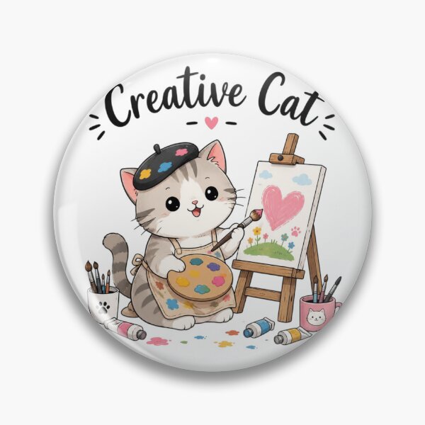 Artikelvorschau, Kreatives Katzenbild von niedlichen Künstlern im Kawaii-Stil | Lustiger Geschenkaufkleber für Katzenliebhaber entworfen und verkauft von Sanika arts .