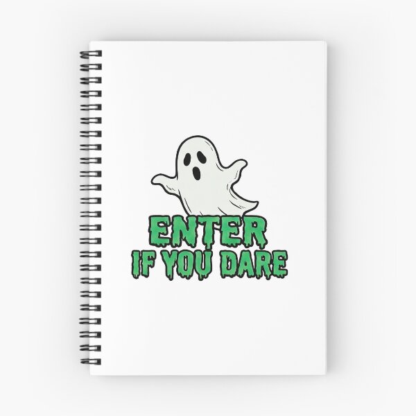 Item preview, Enter If You Dare Spooky White Ghost Slime Typography Halloween Graphic designed and sold by BKSARYLIFE.