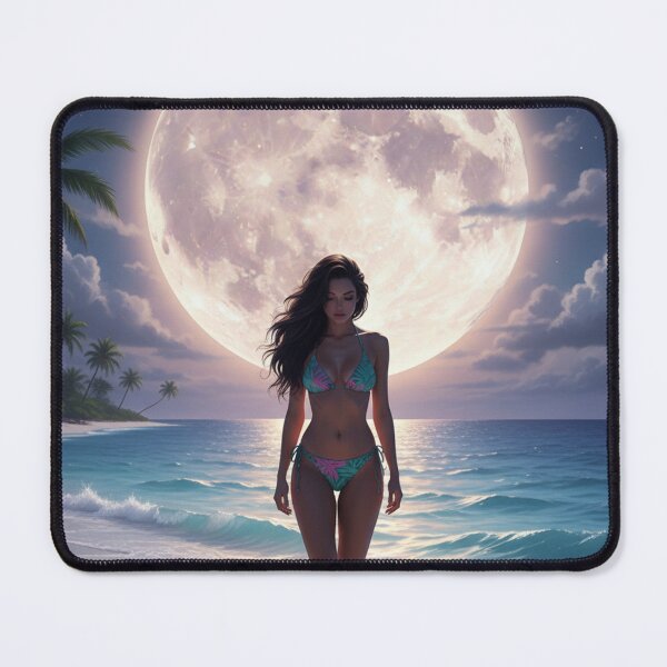 Item preview, Midnight Tropics Moonlit Ocean Beach Aesthetic designed and sold by GraphixKing999.
