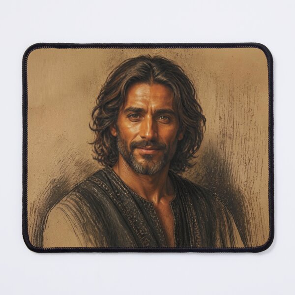 Item preview, Charcoal and Pastel Portrait of a Berber Man designed and sold by Lucia Amaris Art.
