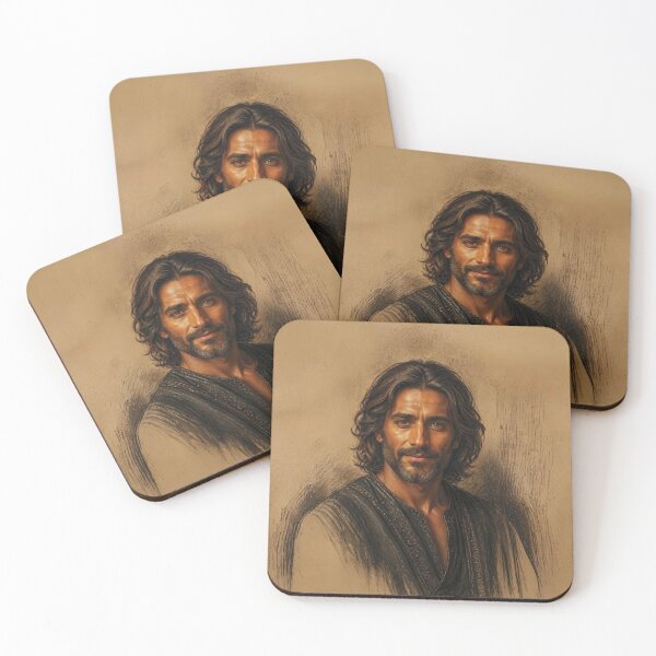 Item preview, Charcoal and Pastel Portrait of a Berber Man designed and sold by Lucia Amaris Art.