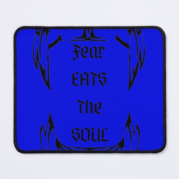 Item preview, "Fear Eats The Soul" Popular Quote Grunge Punk Gothic Dark Aesthetic Vampire Teeth Blue designed and sold by CaribbeanClown.