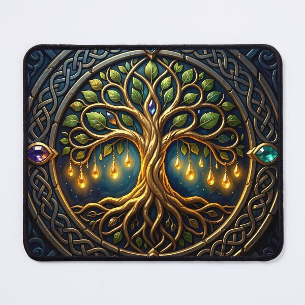 Item preview, Celestial Tree of Light | Celtic Golden Tree of Life designed and sold by nicky2342.