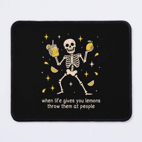 Item preview, When Life Gives You Lemons Throw Them At People Funny Skeleton Lemon designed and sold by ViniBall.
