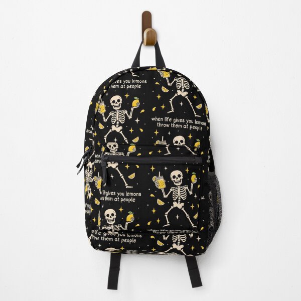 Item preview, When Life Gives You Lemons Throw Them At People Funny Skeleton Lemon designed and sold by ViniBall.