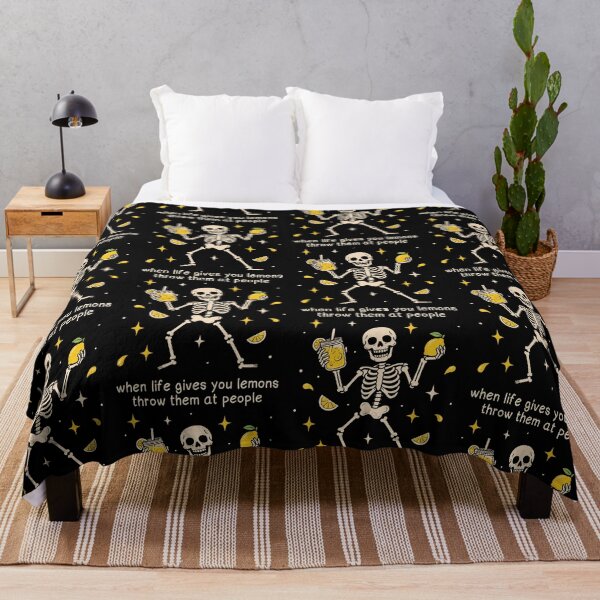 Item preview, When Life Gives You Lemons Throw Them At People Funny Skeleton Lemon designed and sold by ViniBall.