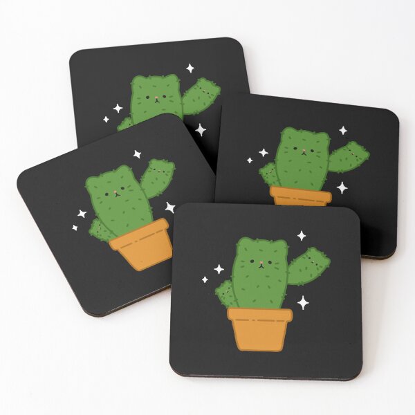 Item preview, Catcus Cute Kawaii Cactus Cat Succulent Desert Plant Design designed and sold by GeraldineDraw.