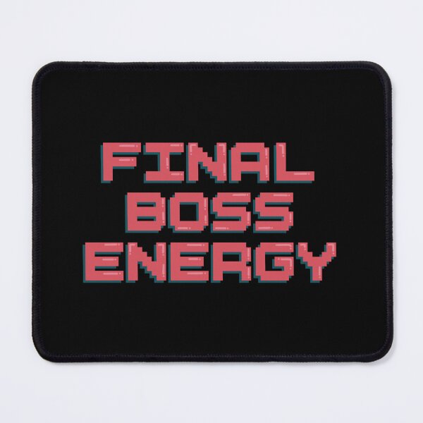 Item preview, Final Boss Energy Gaming Quote Pixel Art Decal designed and sold by alexmaushaus.