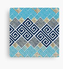 Greek Meander Pattern - Greek Key Ornament Canvas Print