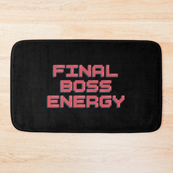 Item preview, Final Boss Energy Gaming Quote Pixel Art Decal designed and sold by alexmaushaus.