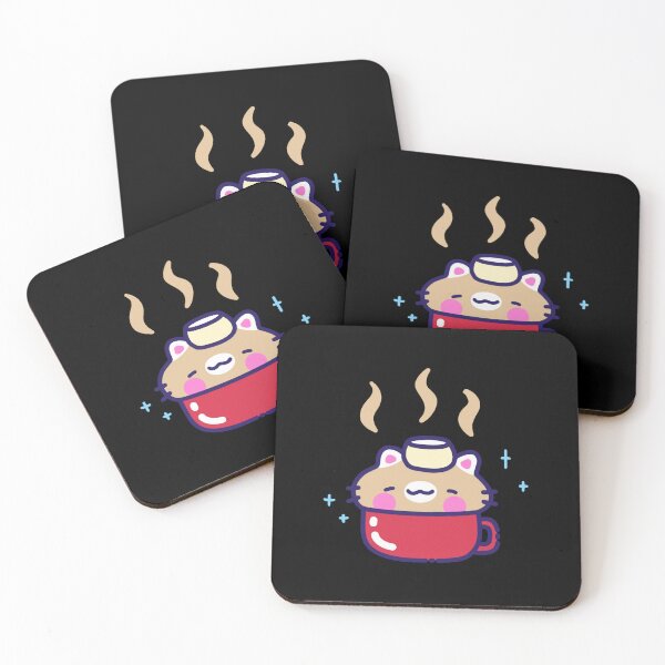 Item preview, Hot Chocolate Cat Cute Kawaii Kitten Marshmallow Mug Art designed and sold by GeraldineDraw.