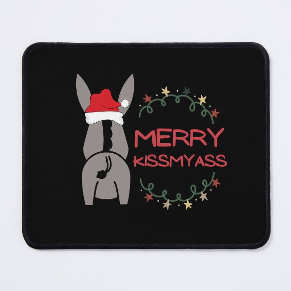 Item preview, Merry Kissmyass - Funny Christmas Donkey Design designed and sold by AnulaArt.