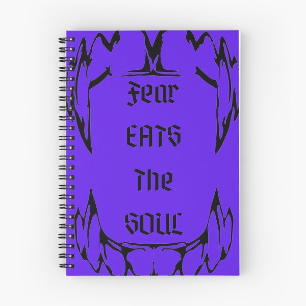 Item preview, "Fear Eats The Soul" Popular Quote Grunge Punk Gothic Dark Aesthetic Vampire Teeth  Purple designed and sold by CaribbeanClown.