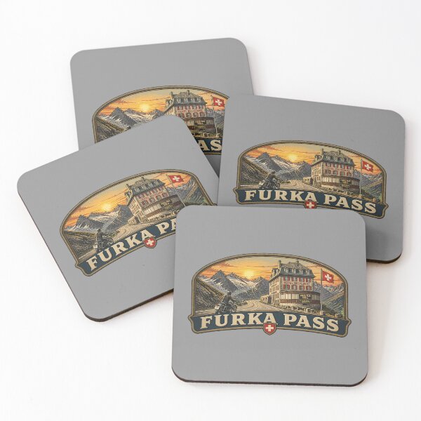 Item preview, Furka Pass Switzerland Furkapass Motorcycle Cycle Sticker TShirt 10 designed and sold by OuterShellUK.