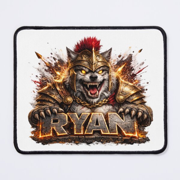 Item preview, Ryan – Gladiator Wolf Champion | Personalized 3D Cartoon Design designed and sold by AlexLineArt.