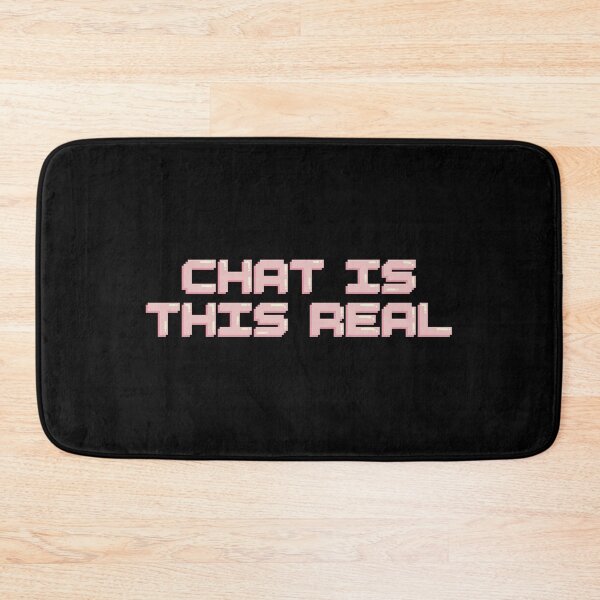 Item preview, Chat Is This Real Gaming Quote Pixel Art Decal designed and sold by alexmaushaus.