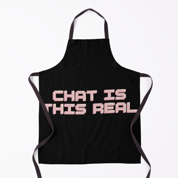 Item preview, Chat Is This Real Gaming Quote Pixel Art Decal designed and sold by alexmaushaus.