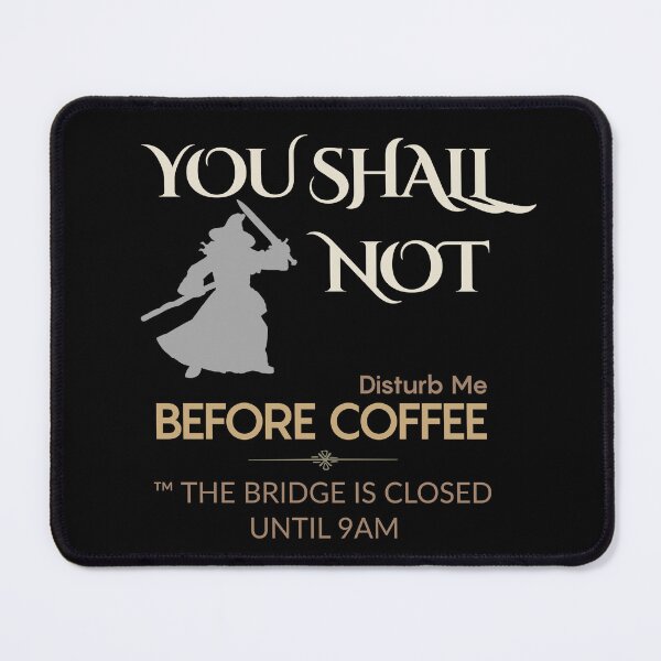 Item preview, You shall not disturb me before coffee- funny office- fellowship designed and sold by BlueprintBold.