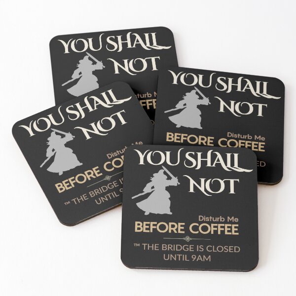 Item preview, You shall not disturb me before coffee- funny office- fellowship designed and sold by BlueprintBold.