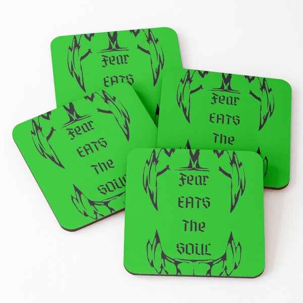 Item preview, "Fear Eats The Soul" Popular Quote Grunge Punk Gothic Dark Aesthetic Vampire Teeth Green designed and sold by CaribbeanClown.
