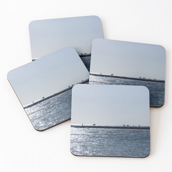 Item preview, Quintessential Hawaii - Surfers on the Kahanamoku Beach Seawall designed and sold by Georgia Mizuleva.