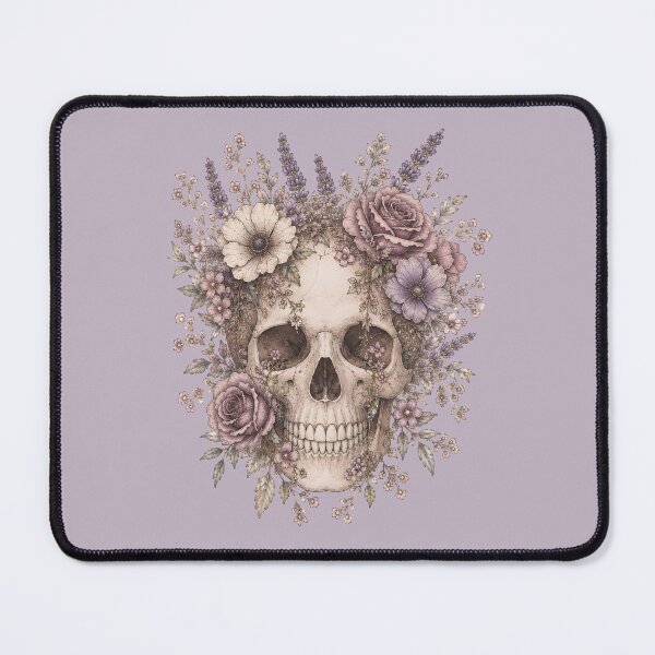 Item preview, Watercolour floral anatomical skull designed and sold by KLflorals.