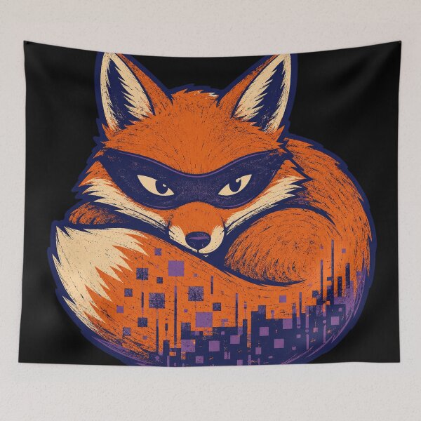 Item preview, Incognito-Mode Fox – Private Browsing Creature designed and sold by yagniikd-.