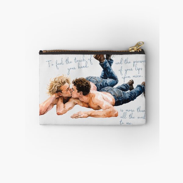 Item preview, Watercolor Romantic Kiss - Romantic Poetry Queer Art designed and sold by gayishdesign.