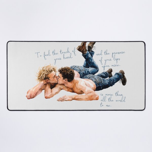 Item preview, Watercolor Romantic Kiss - Romantic Poetry Queer Art designed and sold by gayishdesign.