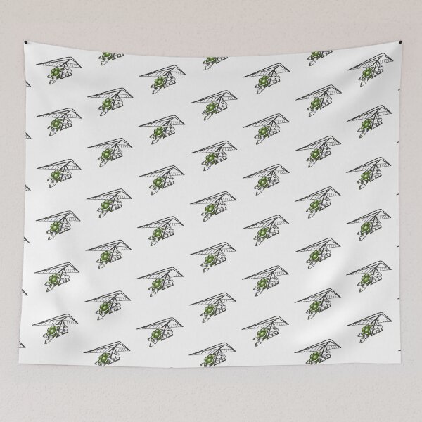 Item preview, Hang Gliding Turtle | Minimalist Line Art Illustration designed and sold by Samaya-.