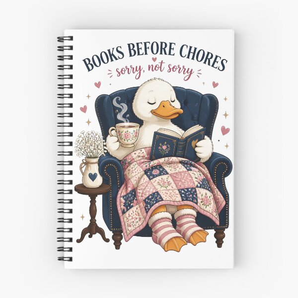 Item preview, Books Before Chores Sorry Not Sorry Duck Reader designed and sold by Sovereign Supply Co..