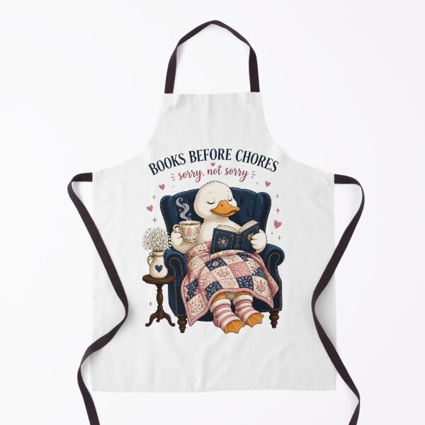 Item preview, Books Before Chores Sorry Not Sorry Duck Reader designed and sold by Sovereign Supply Co..