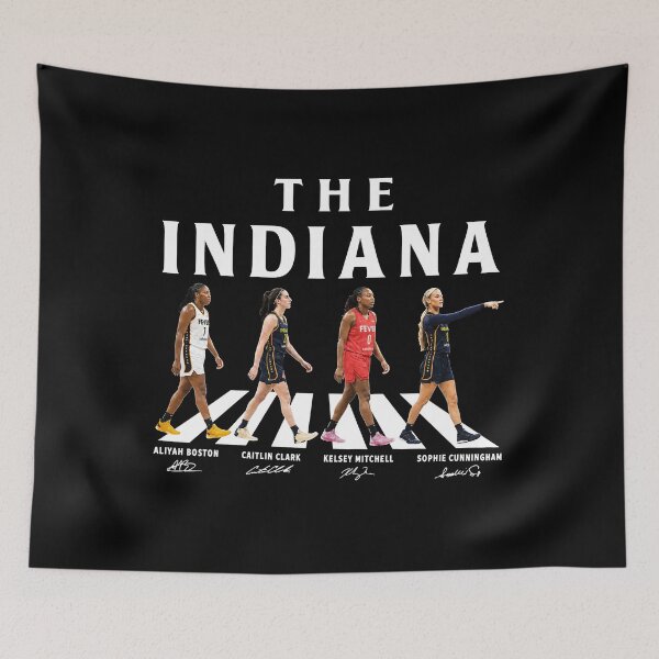 Item preview, Indiana Fever Abbey Road, Caitlin Clark Aliyah Boston Kelsey Mitchell Sophie Cunningham, WNBA Basketball Fan designed and sold by IsoldeCeleste.