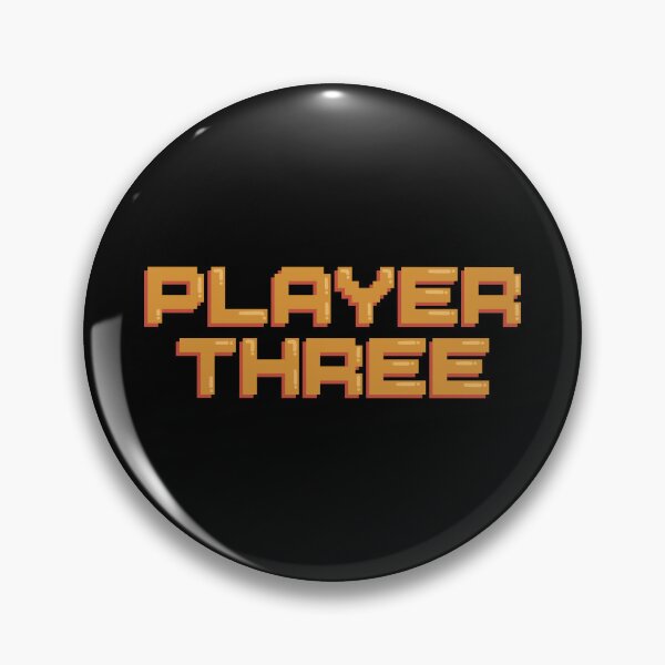 Item preview, Player Three Gaming Quote Pixel Art Decal designed and sold by alexmaushaus.