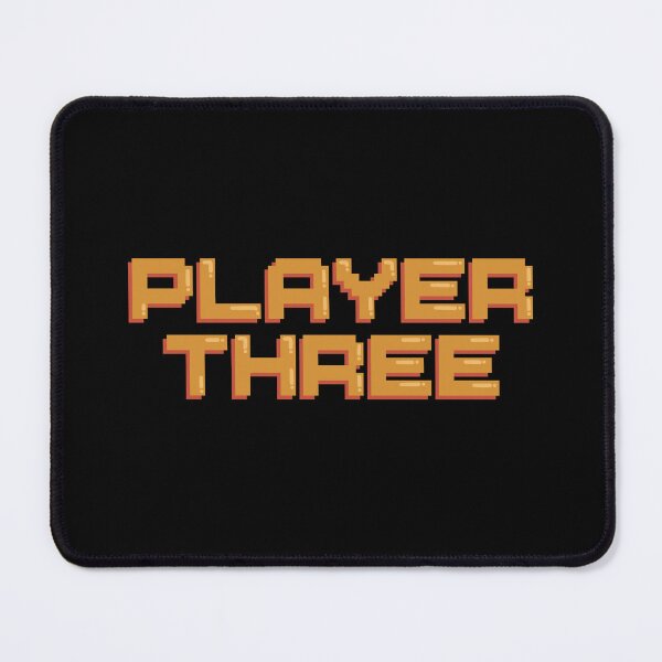 Item preview, Player Three Gaming Quote Pixel Art Decal designed and sold by alexmaushaus.