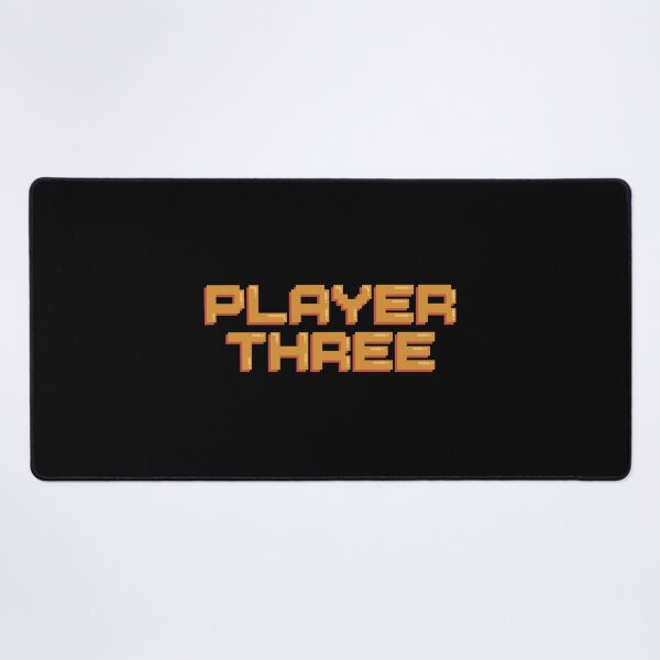 Item preview, Player Three Gaming Quote Pixel Art Decal designed and sold by alexmaushaus.