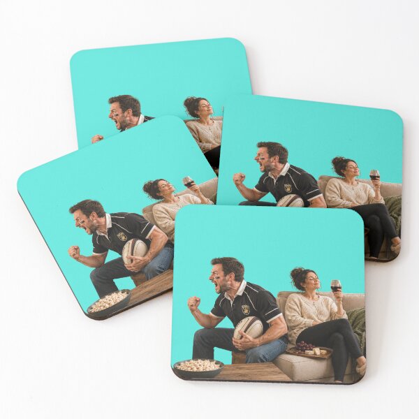 Item preview, I Rugby, She Wines | Funny Rugby Fan Gift | Couples Humor designed and sold by CJLindy.