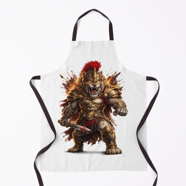 Item preview, Gladiator Lion Warrior – Fierce 3D Cartoon Roman Champion designed and sold by AlexLineArt.