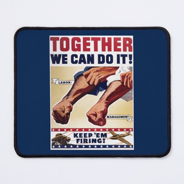 Item preview, Fully Restored WWII Propaganda Poster "Together We Can Do It!" designed and sold by Vintage Poster Supply.
