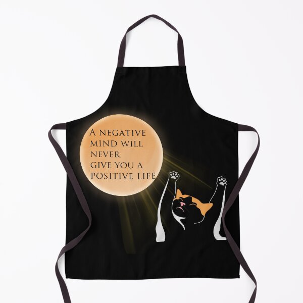 Item preview, Positive Mind Happy Cat Quote designed and sold by TheBeeKindSpace.