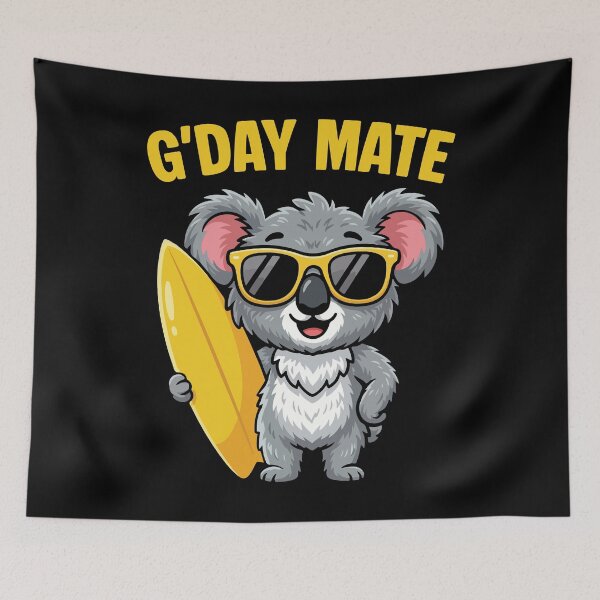 Item preview, G'Day Mate Koala Australia Australia Day designed and sold by ShirTomDesigns.