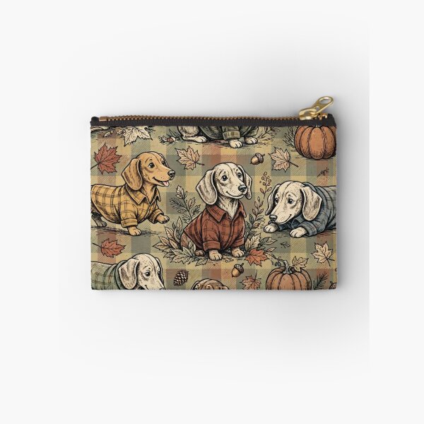 Item preview, Flannel Season Dachshund Fall Pattern Cute Wiener Dog Pumpkin Autumn Plaid designed and sold by Yellowriversss.