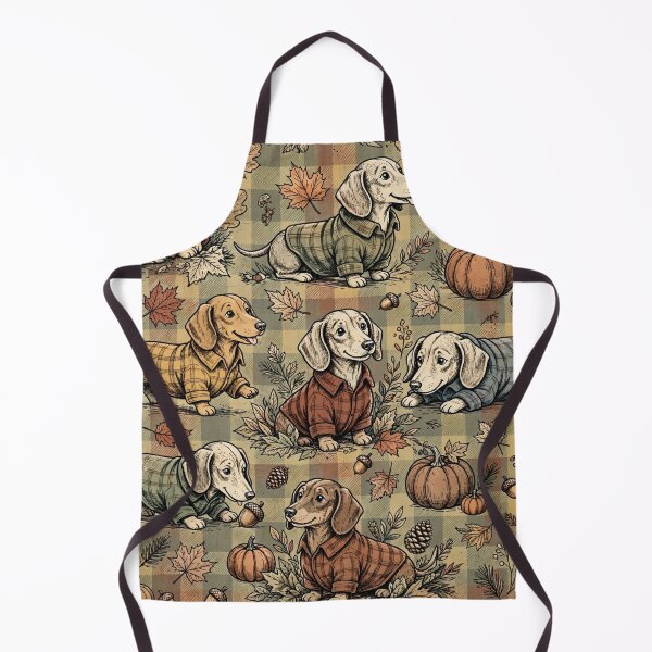 Item preview, Flannel Season Dachshund Fall Pattern Cute Wiener Dog Pumpkin Autumn Plaid designed and sold by Yellowriversss.