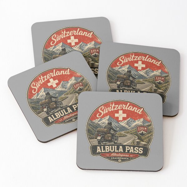 Item preview, Albula Pass Albulapass Switzerland Alps Motorcycle Sticker TShirt 05 designed and sold by OuterShellUK.