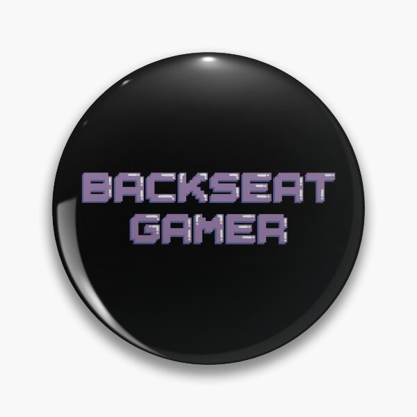 Item preview, Backseat Gamer Gaming Quote Pixel Art Decal designed and sold by alexmaushaus.