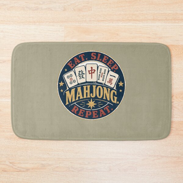 Item preview, Mahjong Social Club Retro Tile Game Design designed and sold by JansenGS.