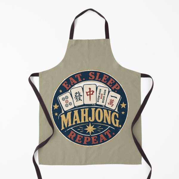 Item preview, Mahjong Social Club Retro Tile Game Design designed and sold by JansenGS.